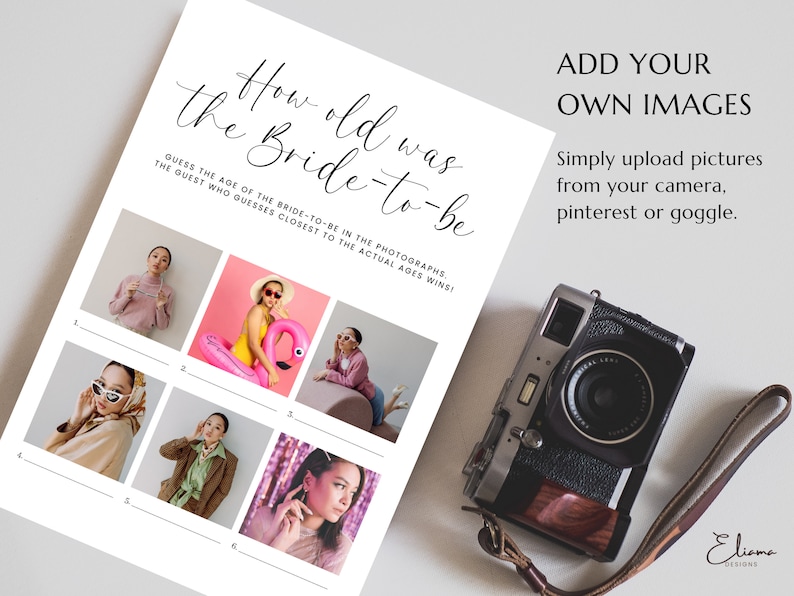 Minimalist Hen Do Games Printable Hen Party Games Editable Bridal