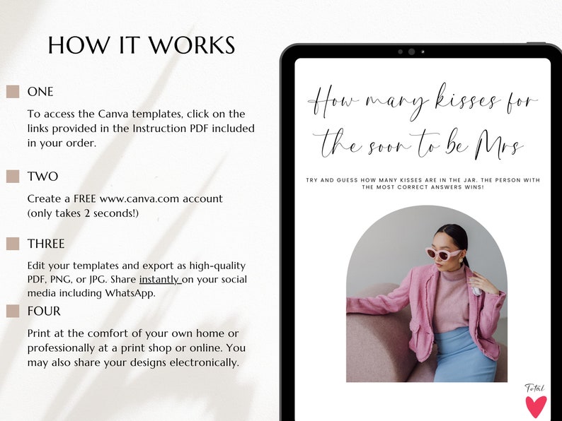 Minimalist Hen Do Games Printable Hen Party Games Editable Bridal