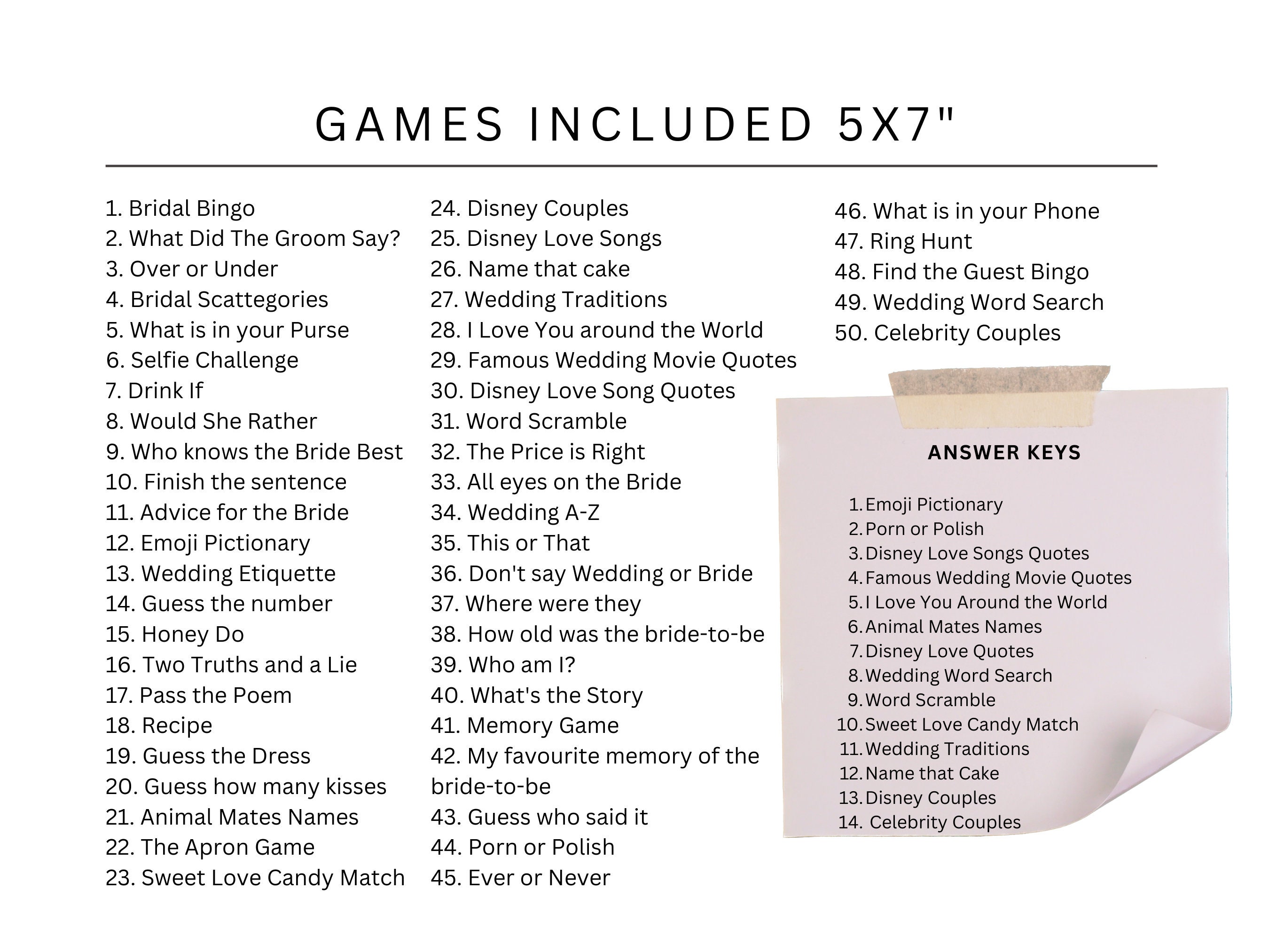 Hen Party Games Printable Minimalist Hen Do Games Download - Etsy