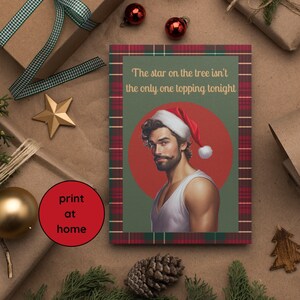 Rude Christmas Card | Cheeky Xmas Greeting | Funny Holiday Card | Naughty Santa Claus | Adult Christmas Gift