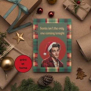 Rude Christmas Card | Cheeky Xmas Greeting | Funny Holiday Card | Naughty Santa Claus | Adult Christmas Gift