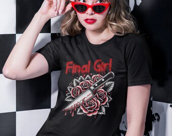 Final Girl Horror Tee: Slasher Film Shirt - Screme Fan Geschenk