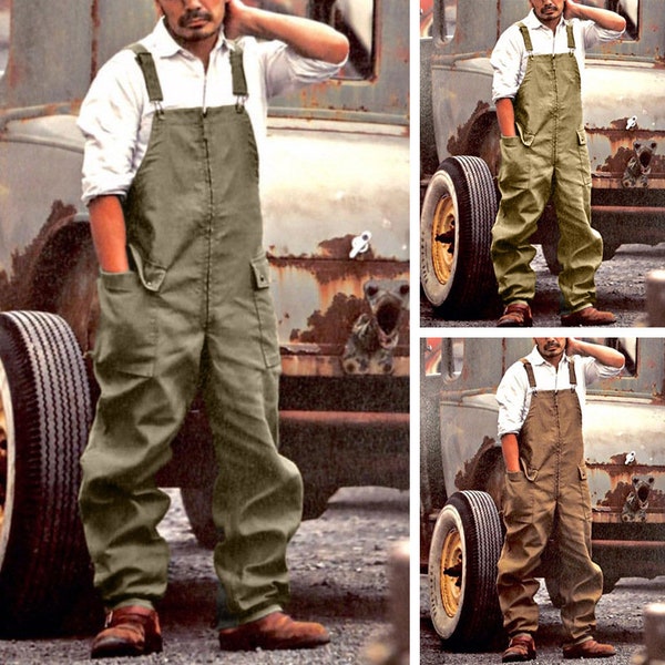 Mens Overalls Etsy