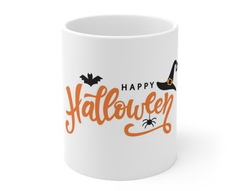 Happy Halloween - Ceramic 11oz White Mug