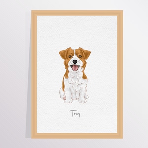 Mini Custom Watercolor Pet Portrait, Personalized Dog Portraits from Photos, Dog Portraits, Custom Pet Painting, Tiny Paintings, Miniature