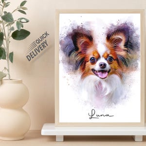 Mini custom watercolor pet portrait, dog portrait from photos, miniature painting, photo to portrait , custom watercolor painting