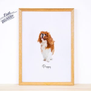 Mini Watercolor Pet Portrait | Custom Dog Painting from Photo | Tiny Painting | Miniature Painting | Pet memorial Mother&#39;s day gift for her