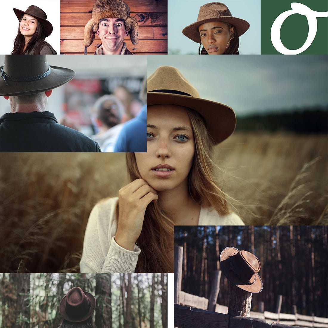 Australian Outdoor Summer Hat Made of Suede With Mesh Insert for Men