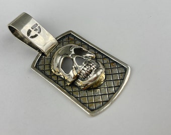 Sterling Silver Skull Pendant: Edgy Fashion Jewelry