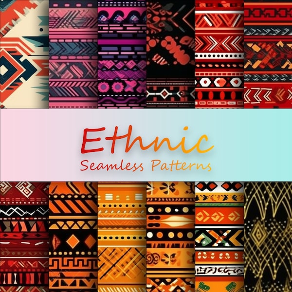 Motifs ethniques sans couture