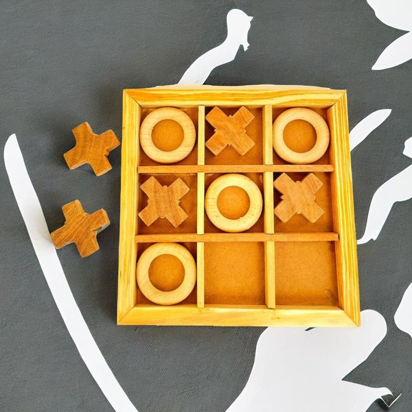 Wooden X and O Game Etsy