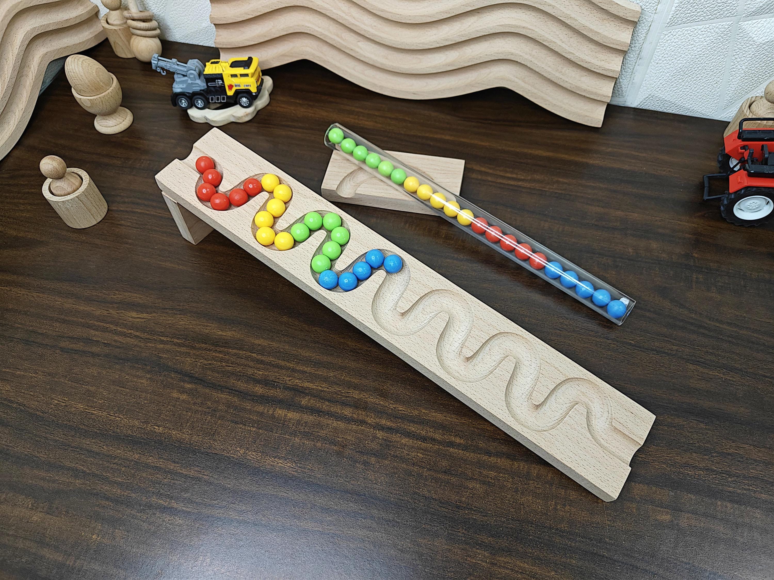 Wood Marble Run Israel