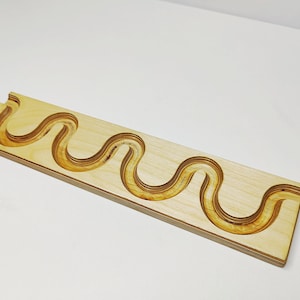 Marble Run Track BIG ROUND, Wooden Toy Plate , Winding Track , Marble Run Race
