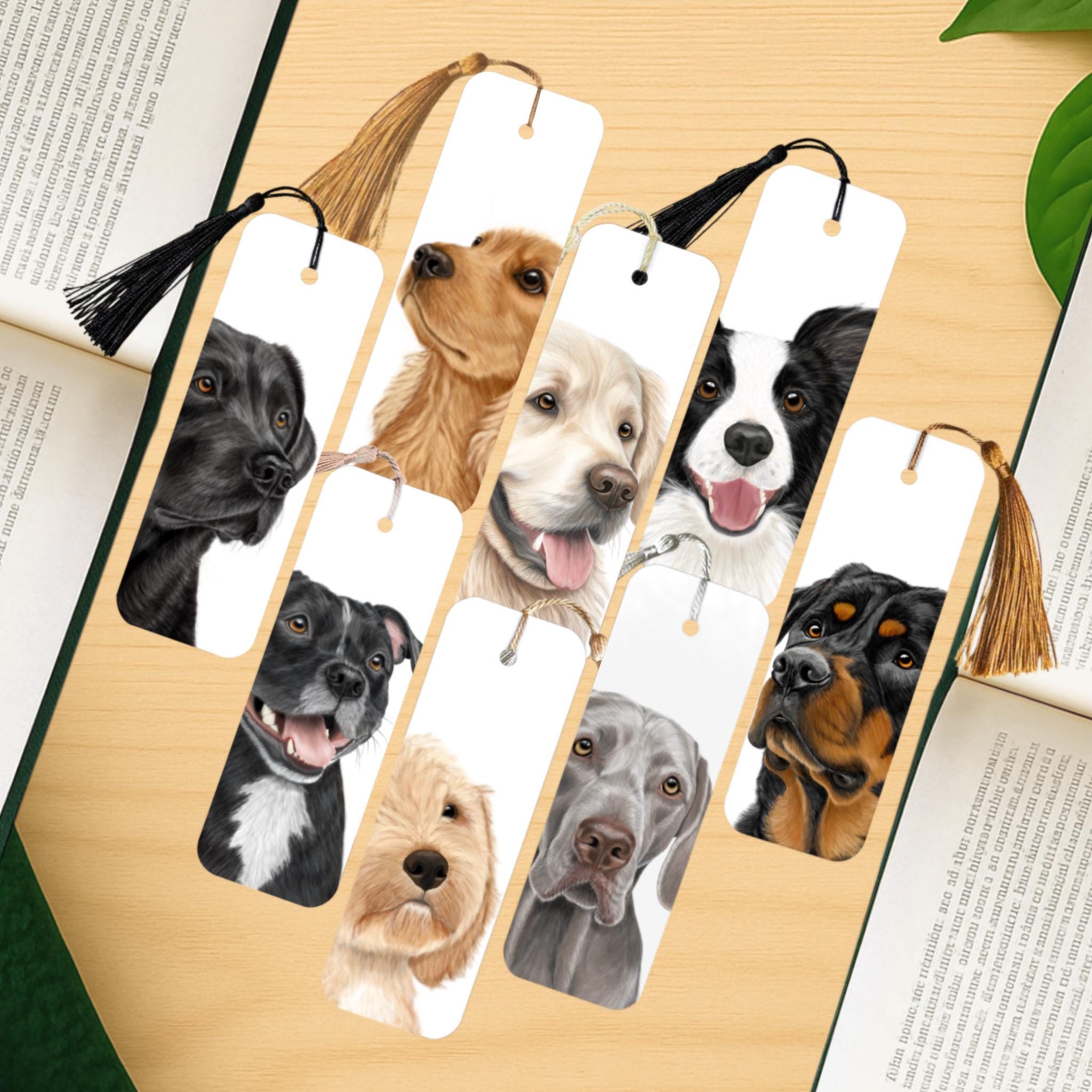 Dog Bookmark Dog Breed Bookmarks Cute Dog Lover Gift Dog Mom Gift Pet Bookmark Bookish Gift for Dog Owner Pet Lover Accessory Various breeds