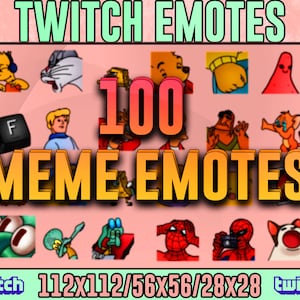 100 meme emotes for Twitch/Streamers