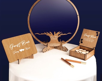 Wedding Guest Book Alternative, Custom Family Tree Guest Book Wedding Sign - Wood, Personalized Wedding Decor
