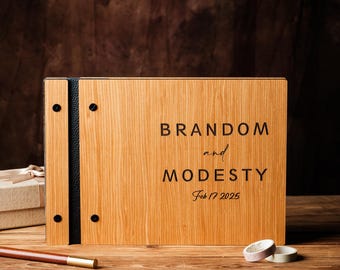 Elegant Wedding Guest Book Instant Photo Booth Album for Wedding