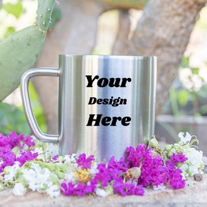 Mockup Mug, Stainless Steel Mockup, Mug, DIY Mug, Blank Mug, Mug, Adventure Mug, Stainless Mug, Digital File, Hiking Mug Mock