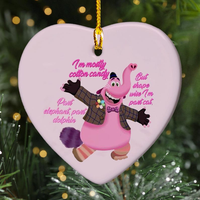 Bing Bong Ornament, Im Mostly Cotton Candy Inside Out Christmas