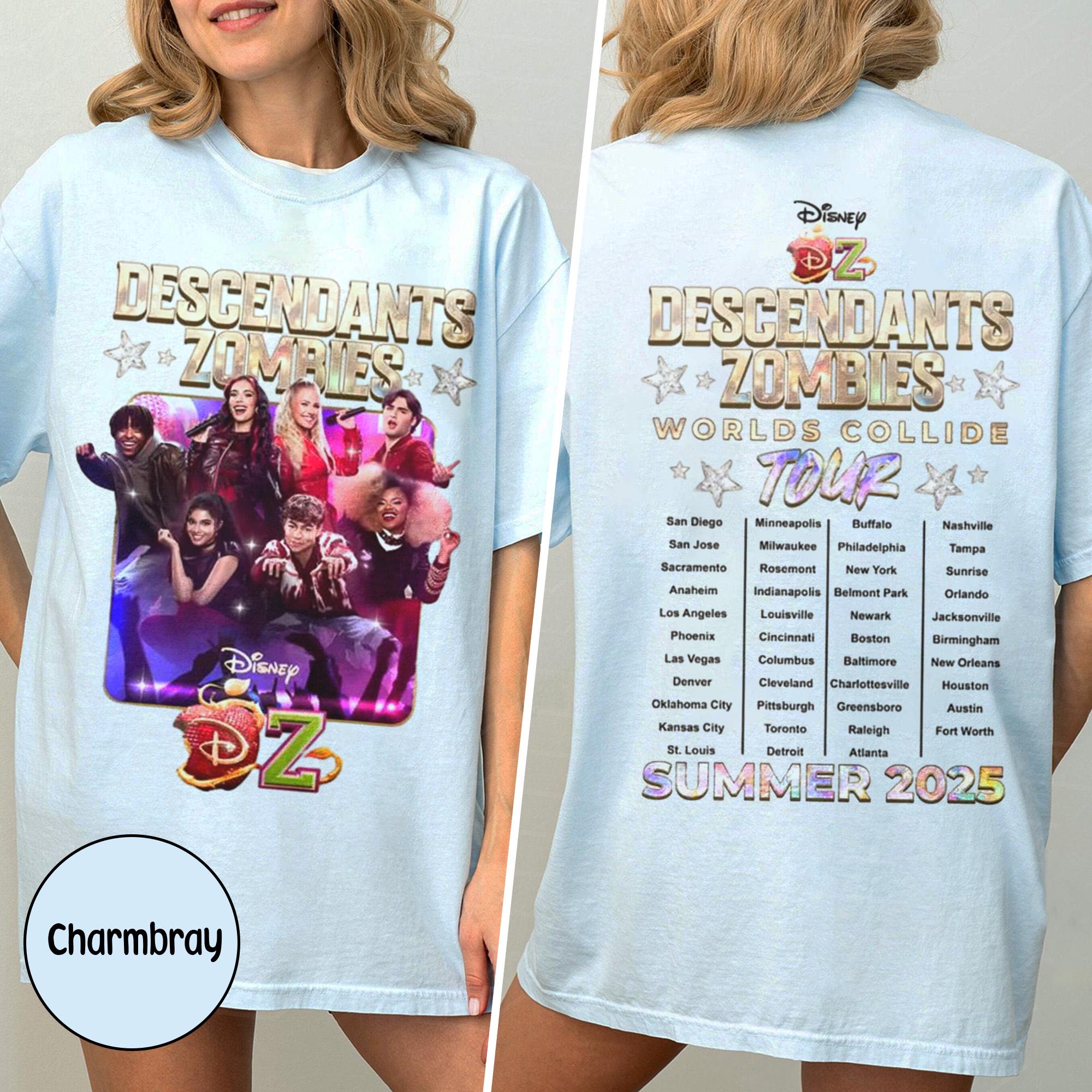 Descendants Tシャツ Amazon.com: Descendants/Zombies: Worlds Collide Tour Logo T-Shirt