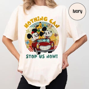 Mickey Nothing Can Stop Us Now Shirt, Disney Mickey Minnie Runaway Railway Shirt, WDW Magic Kingdom Disneyland Family Vacation Holiday Gift