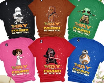 May the Fourth Be With You Matching Shirt, May the 4th Shirt, Galaxy War Movie Shirt, Star Day, Magic Kingdom Holiday Group Matching Tee