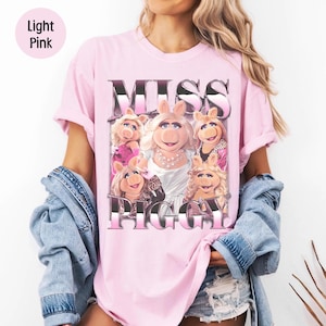 Disney Miss Piggy Muppets Comfort T-Shirt, Disney The Muppets Homage Movie Shirt, Miss Piggy Muppets Boyfriend Girlfriend Gift, Piggy Shirt