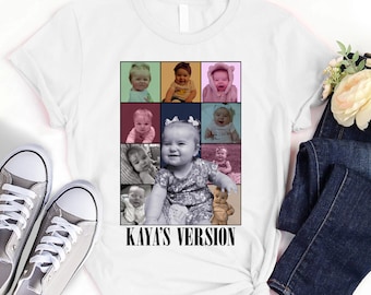 Custom Your Photo Shirt, Personalized Kid Bootleg Shirt, Custom Kid Shirt, Custom Baby Version, Family Portrait Shirt,  For Family