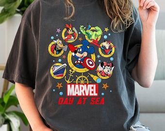 Mickey And Friends Shirt, Mickey Minnie Cruise, Day At Sea 2025 Shirt, Super Heroes Shirt, Dream Family Cruise Vacation 2025 Shirt