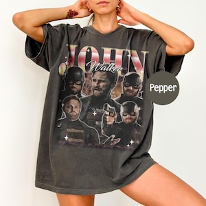 John Walker Comfort Color T-Shirt, Thunderbolts Homage Movie Shirt, US Agent Boyfriend Girlfriend Gift, Avengers Superhero Shirt