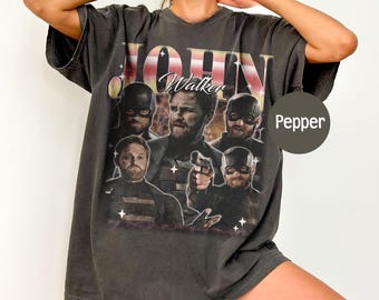 John Walker Comfort Color T-Shirt, Thunderbolts Homage Movie Shirt, US Agent Boyfriend Girlfriend Gift, Avengers Superhero Shirt
