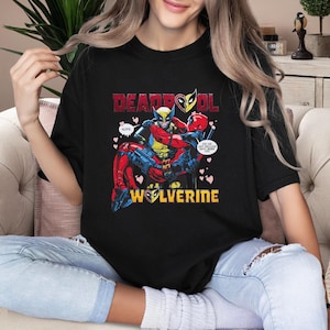 Deadpool Wolverine Besties Forever T-Shirt, Trending Deadpool & Wolverine 3 Movie Tee, Superhero Lover Shirt, Best Friends Disney For Men
