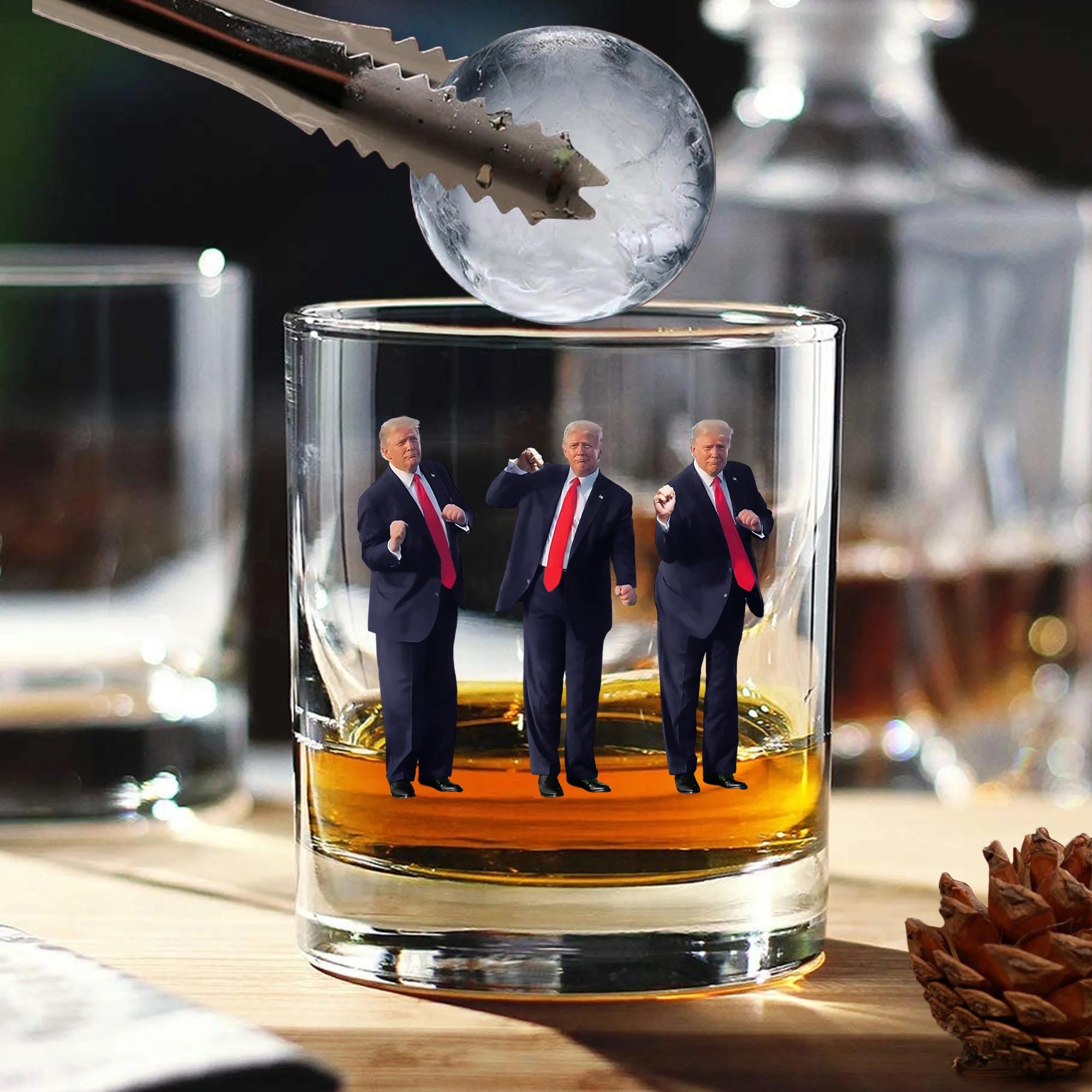 Trump Cowboy Pint- Western Donald Trump, Cowboy Trump, MAGA Glass