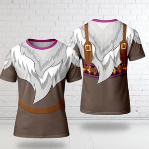 Sven Frozen Reindeer Costume T-Shirt, Sven Reindeer 3D Shirt, Frozen Magic Kingdom Character Halloween Cosplay Party Christmas Gift