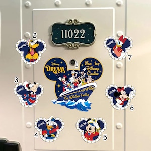 Personalized Our 1st Disney Cruise Ship Family Magnet, Custom 1st Cruise Magnet For Cruise Ship Magnet Cruise Door Magnet Disney Wish Magnet