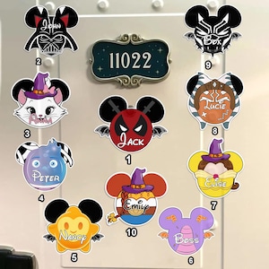 Personalized Disney Halloween Cruise Door Magnet, Custom Disney Our 1st Disney Cruise Magnet, Toy Story Family Trip Cruise, Stateroom Magnet