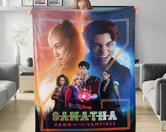 Custom Name Disney Zombies 4 Blanket, Gift For Kids Fan The Rise Of Red Group, Zombies 4 Girls Blanket, Disney Channel Zombies 4 Movie Gift