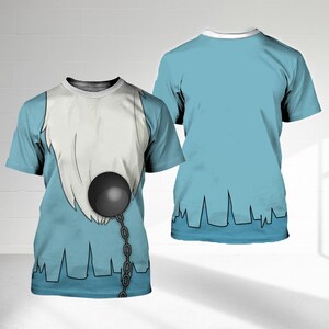 Haunted Mansion 3D Shirt, Gus Hitchhiking Ghosts Costume T-Shirt, Horror Movie All Over Print Shirt, Haunted Mansion Cosplay Costume Tee