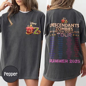 Descendants Zombies Two-Sided Shirt, Descendants Rise Of Red Shirt,  Descendants Shirt, Summer 2025 Concert T-Shirt, DisneyChannel Fan Gift