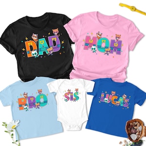 Personalized SuperKitties Characters Name Shirt, Super Kitties Family Matching Shirt, Junior Cat Hero Movie Group Tee, Kitties Disney Tee