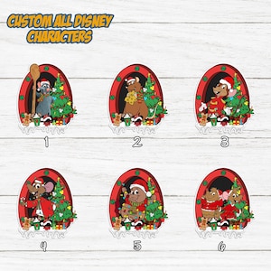 Custom Disney Mouse Porthole Christmas Magnet, Disney Cruise Line Magnet, Mouse Hole Magnet Stateroom, Jaq & Gus Remy Timothy Mickey Minnie