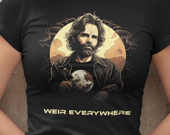 Vintage Bob Weir Portrait T-Shirt, Grateful Dead Music Tee