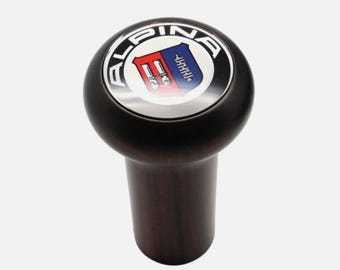 Pomello del cambio originale ALPINA BMW in legno con finitura semi-lucida