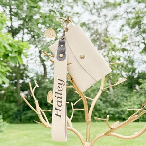 Monedero de pulsera personalizado Cordón de muñeca Titular de la tarjeta de crédito Monedero minimalista Monedero Llavero Monedero delgado Monedero de cuero Monedero de muñeca