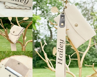 Personalized Wristlet Wallet Wrist Lanyard Credit Card Holder Minimalist Wallet Wallet Keychain Slim Wallet Leather Wristlet Wrist Wallet