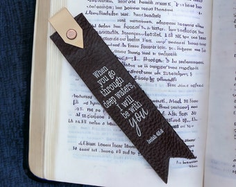 Custom Bookmarks Personalized Leather Bookmarks Unique Bookmarks Memorial Book Mark Bookmark for Women Engraved Bookmark Handmade Bookmark