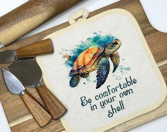 Sea Turtle Pot Holders Oven Mitt Hot Pads Pot Holder Kitchen Mitts Grandma Gift Kitchen Decor New Home Decor and Gifts