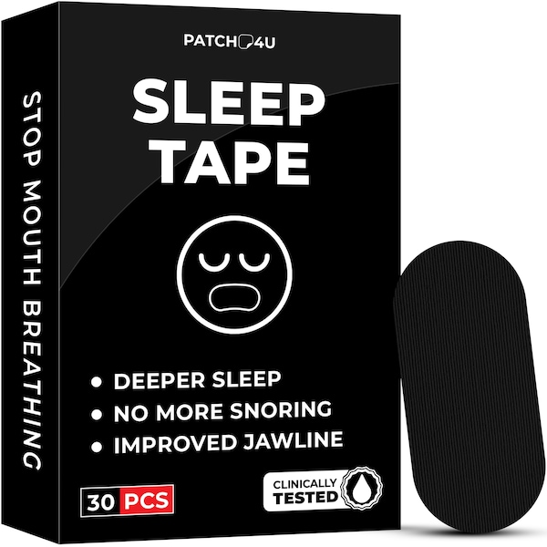 Premium Mouth Tape For Sleeping - 30 Pack of Mouth Strips To Stop Snoring - Hypoallergenic & Gentle on Skin Sleep Tape