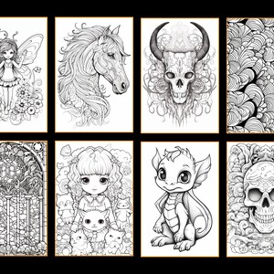 Delve into a spectrum of creativity with our digital coloring bundle. This adult coloring bundle is filled with over 1900 printable coloring pages, ideal for relaxation and artistry.