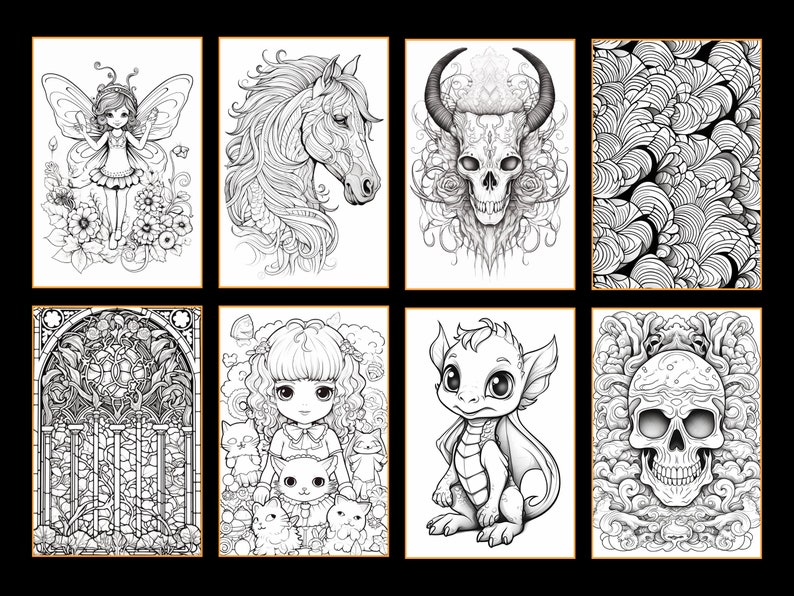 Delve into a spectrum of creativity with our digital coloring bundle. This adult coloring bundle is filled with over 1900 printable coloring pages, ideal for relaxation and artistry.